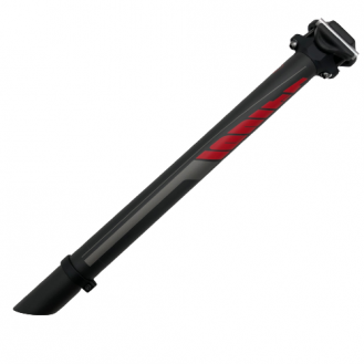 Seatpost 4ZA IGN LTD ZO/UD/Grey Red 31,6x400mm-Zero off-50°c