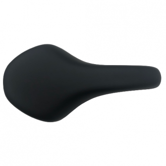 Saddle Justek Black, Black Steel Rail