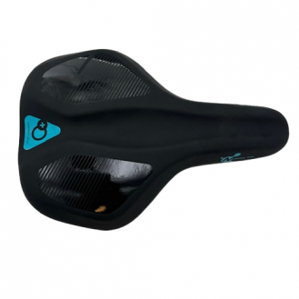 Saddle DDK DD053M PVC Black/Blue P-915C W/O Clamp