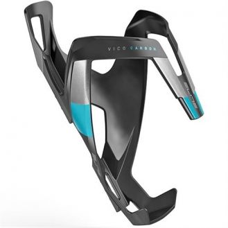 Bottle Cage Elite Vico Carbon Matt Grey Light Blue