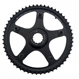 Chainring Gates CDX 55T 130BCD Di2 Bosch Gen3 Black