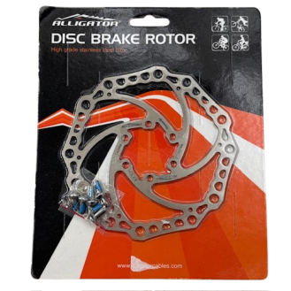 Rotor Alligator 6-Bolt 140mm Silver