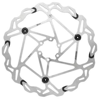 Rotor Braking S3 180mm 6-Bolt Silver W/ Bolts