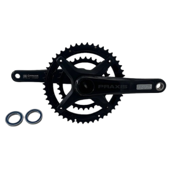 Crankset Praxis Zayante Carbon 32-48T 10/11s 172.5mm Black