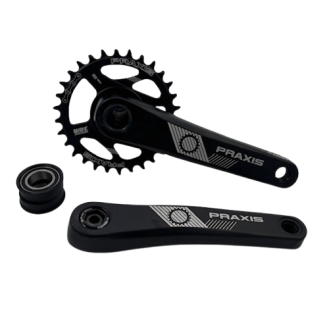 Crankset Praxis Cadet DM M24 10-12S 30T 165mm Black