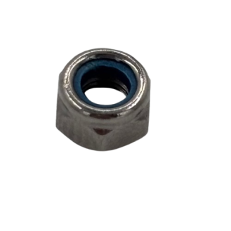 Nut M5 0.8x5T Nylon CP Silver