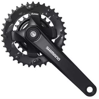 Crankset Shimano AFCMT1012E62XL 9s 175mm 22-36T Black