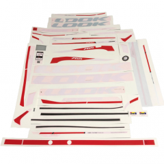 Stickers Look Decal Set White Red