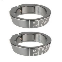 Lock ring set Pro Grey anodized alloy