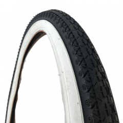 Tire 26X2.125 54-559 H-522 Black/White Wall W/Hotpatch