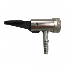 Compressor pump nozzle with lever