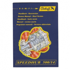 Manual Speedhub 500/14 Rohloff Short Version DU/UK/NL/FR/SP