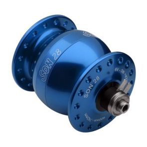 Dynamo Hub Son 28 Front 36h Non Disc Blue