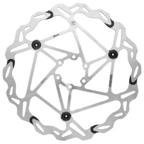 Rotor Braking S3 180mm 6-Bolt Silver W/ Bolts