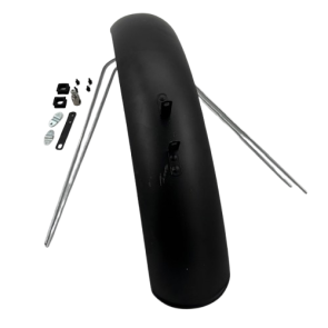 Mudguard Fat Front Matt Black W/ Parts